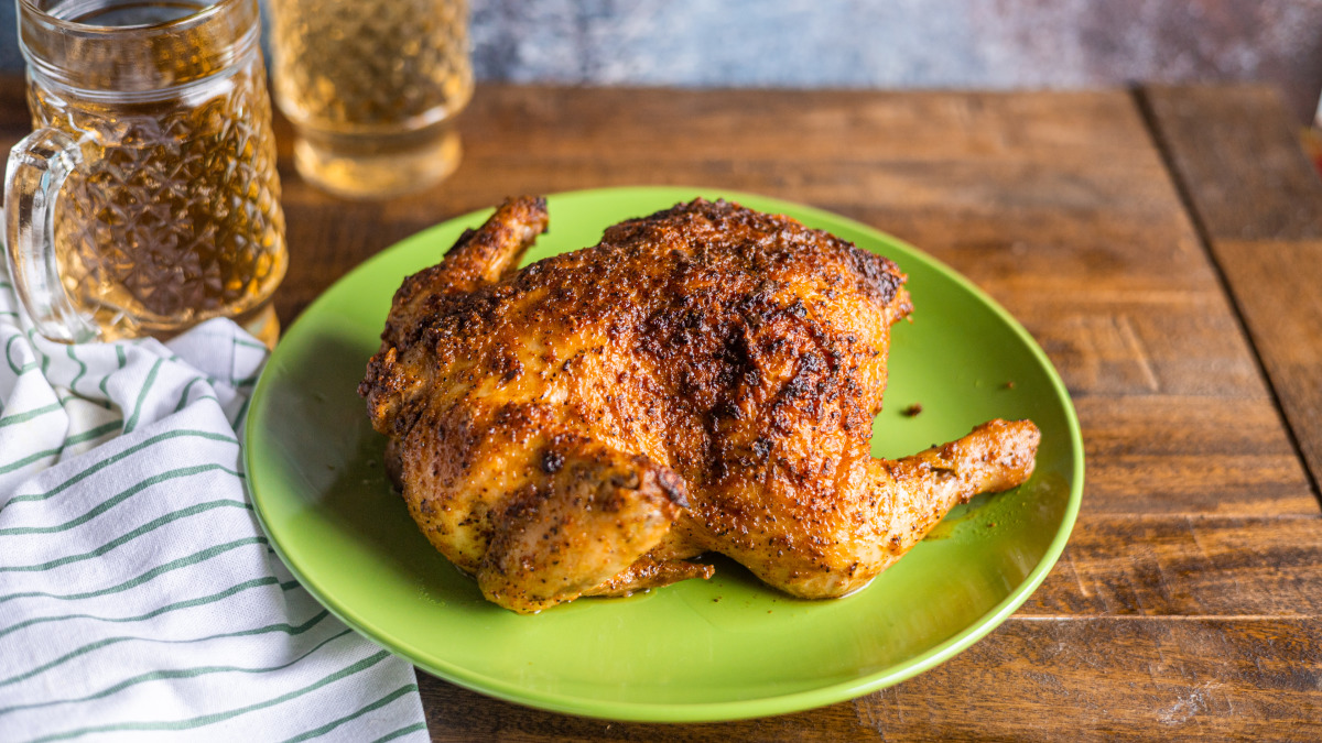 Juiciest Beer Can Chicken